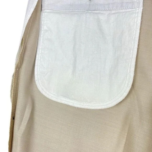 Pierre cardin Mens Vintage Beige Lined Pleated Dress Pant US 34 Short - Picture 10 of 16